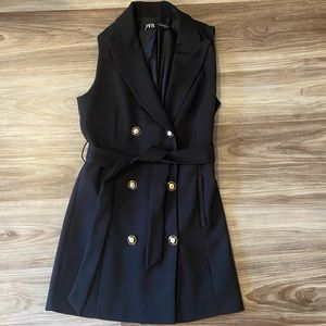 Black Zara Mini Dress (Size Medium)